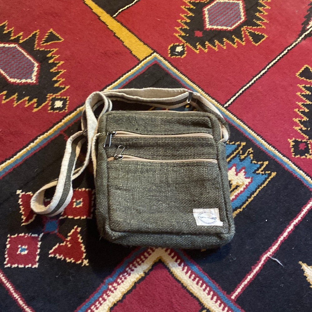 Hemp crossbody bag